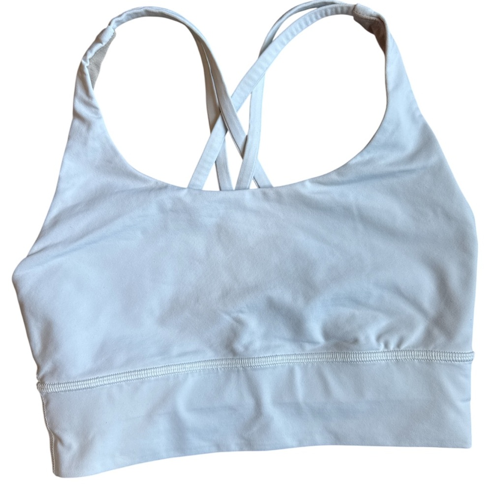 Lululemon White Energy Bra Size 4